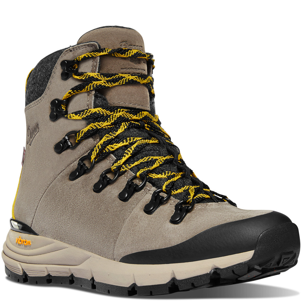 DANNER® ARCTIC 600 SIDE-ZIP WOMEN'S SIZING 7" DRIFTWOOD/YELLOW HIKE BOOTS 67341