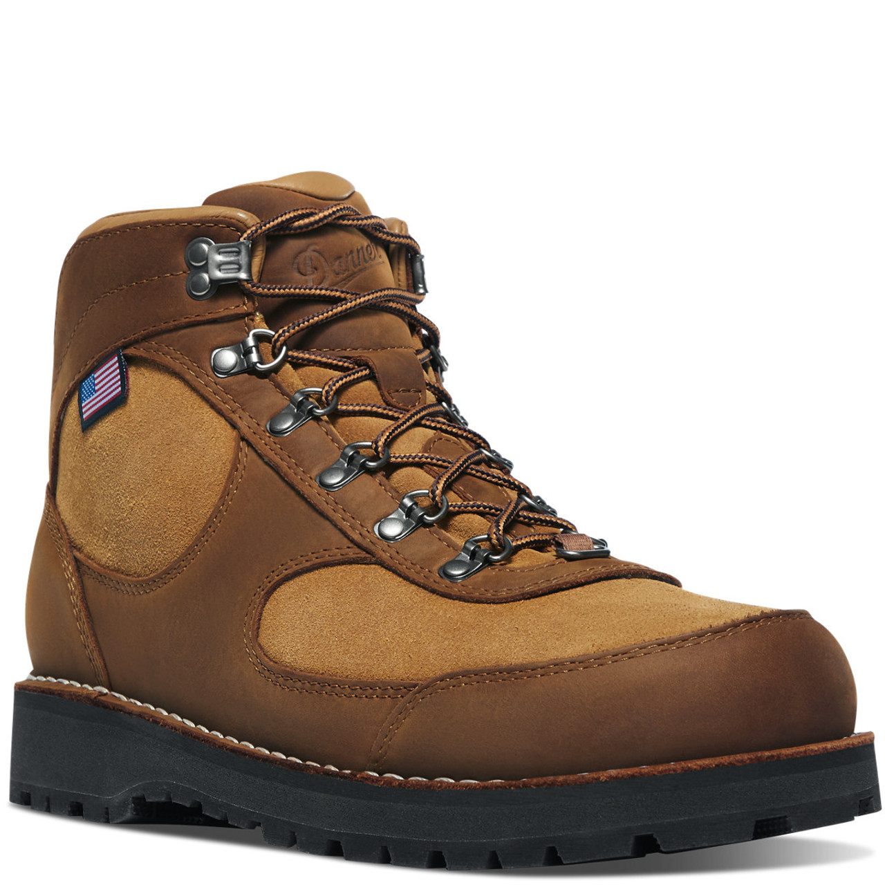 DANNER® CASCADE CREST MEN'S  GRIZZLY BROWN/RHODO RED HIKE BOOTS 60430
