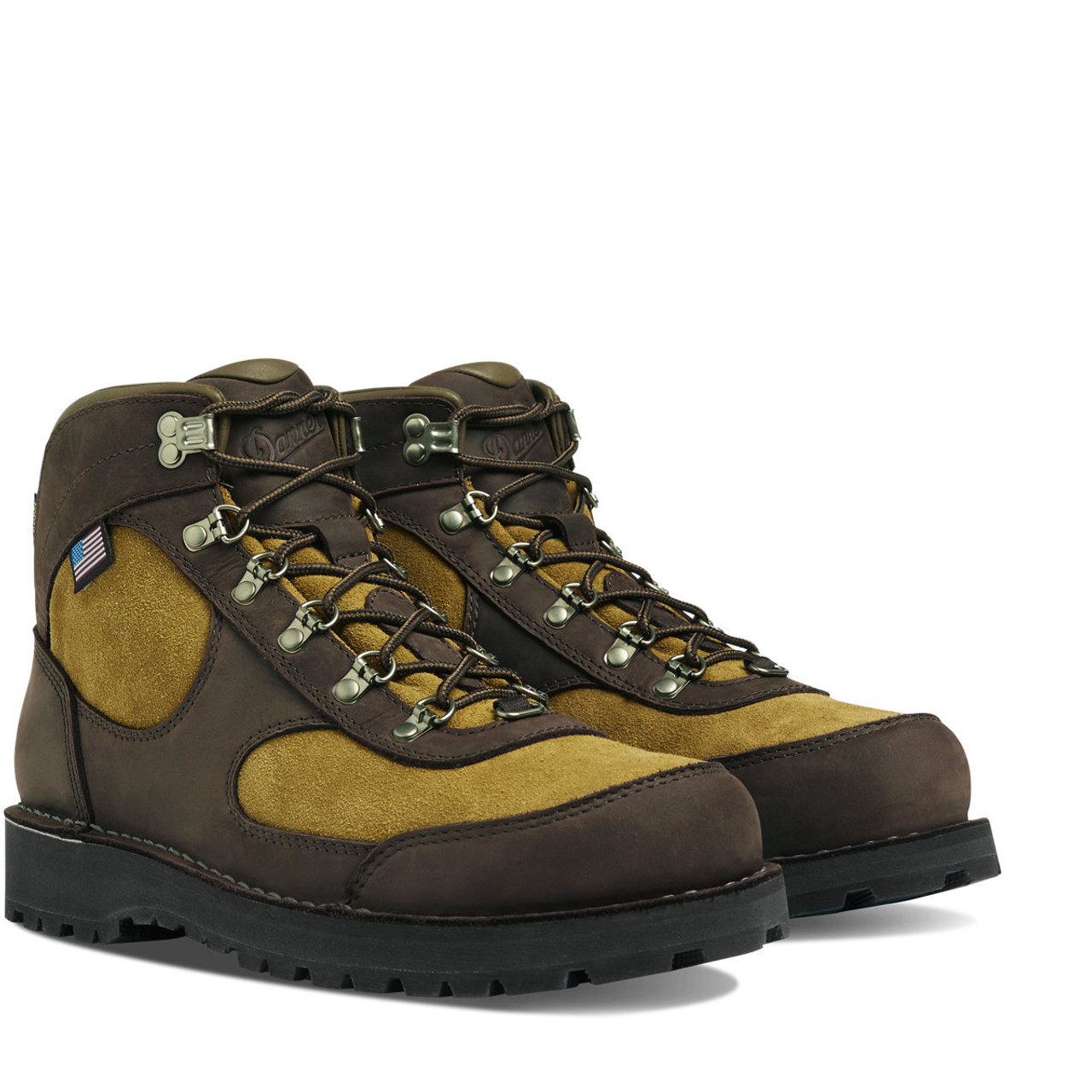 DANNER® CASCADE CREST MEN'S  TURKISH COFFEE/MOSS GREEN HIKE BOOTS 60434