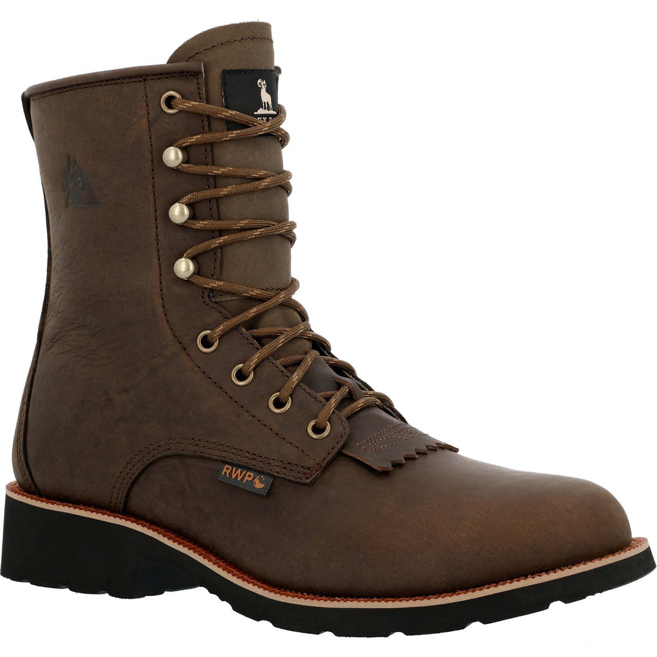 ROCKY MONOCREPE 8” STEEL TOE WESTERN BOOTS RKW0437