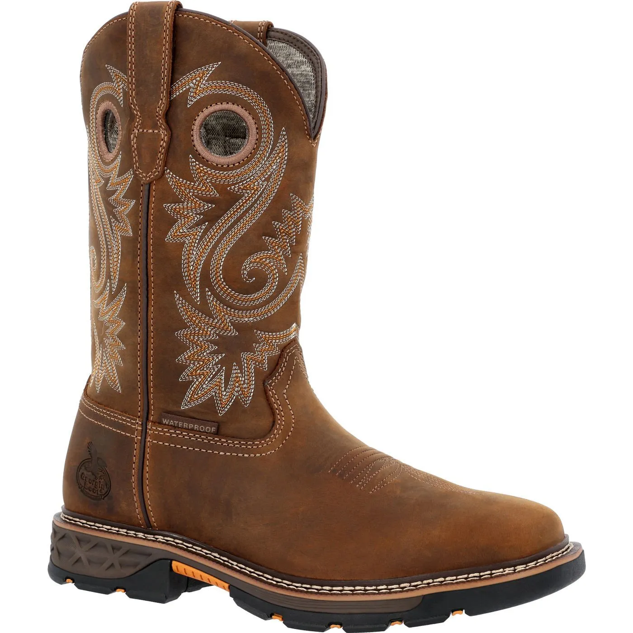 GEORGIA BOOTMEN'S CARBO-TEC FLX WATERPROOF PULL-ON WORK BOOTS GB00649