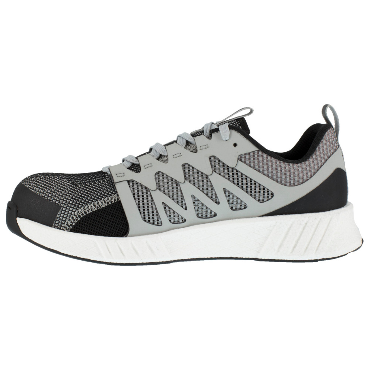 REEBOK FUSION FLEXWEAVE™ WORK MEN'S ATHLETIC SHOE GREY/WHITE BOOTS RB4312