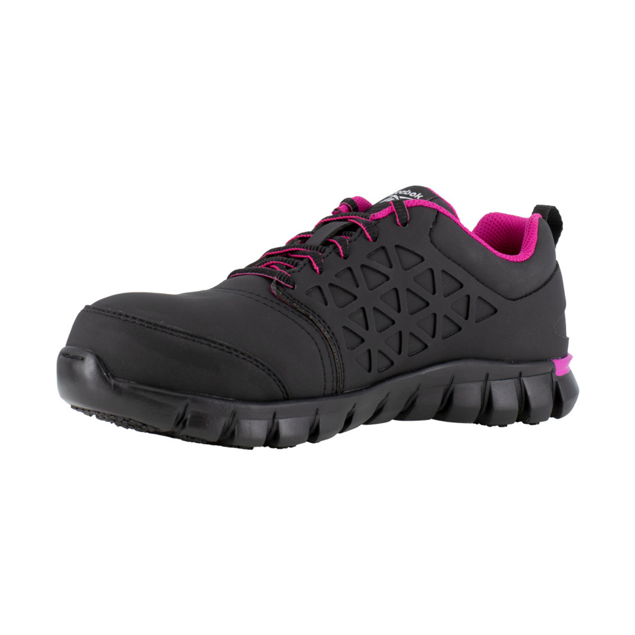 REEBOK SUBLITE CUSHION WORK WOMEN'S ATHLETIC SHOE BLACK/PINK BOOTS RB491