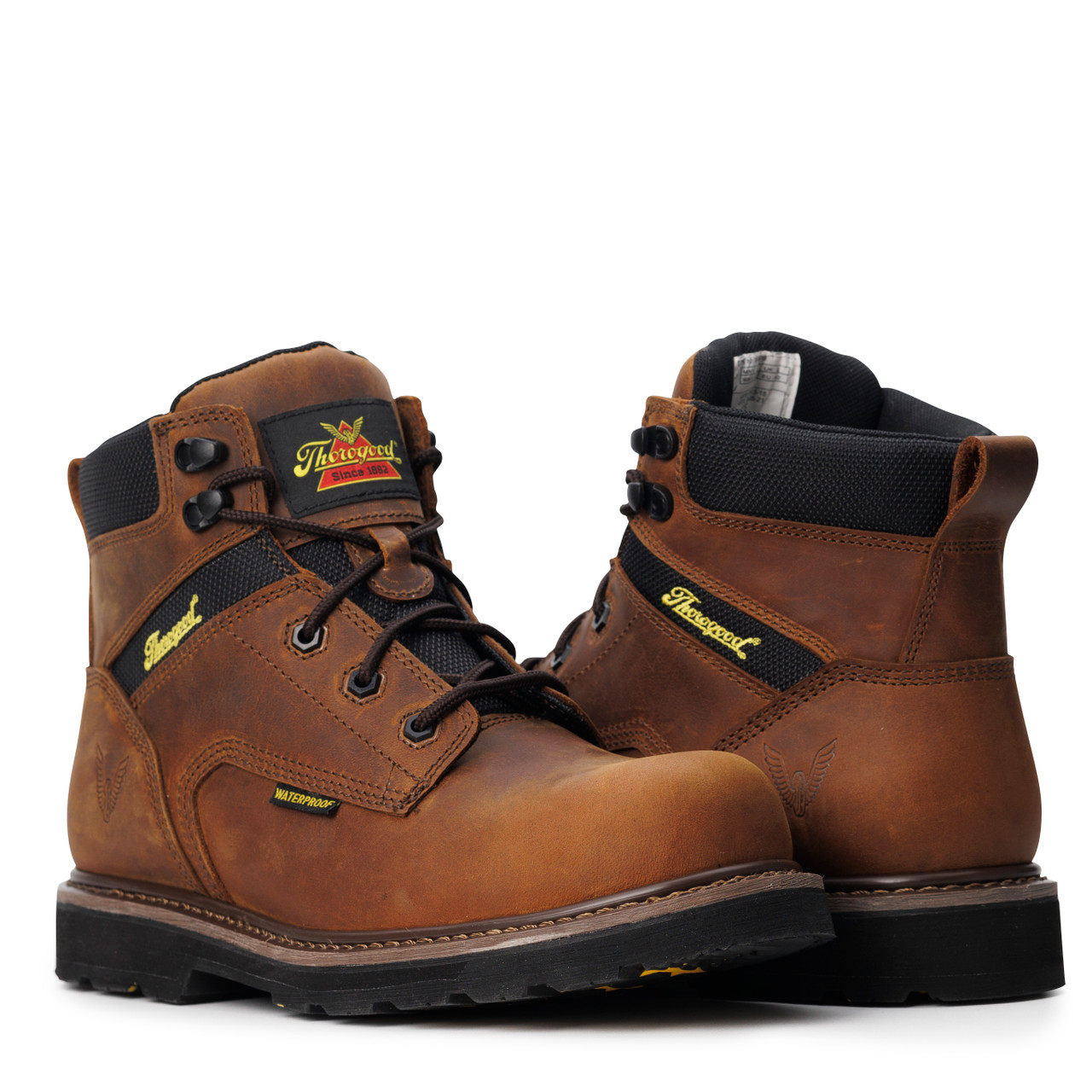 THOROGOOD JOB-SITE SERIES – 6″ CRAZY HORSE WATERPROOF SAFETY TOE BOOTS 804-4143
