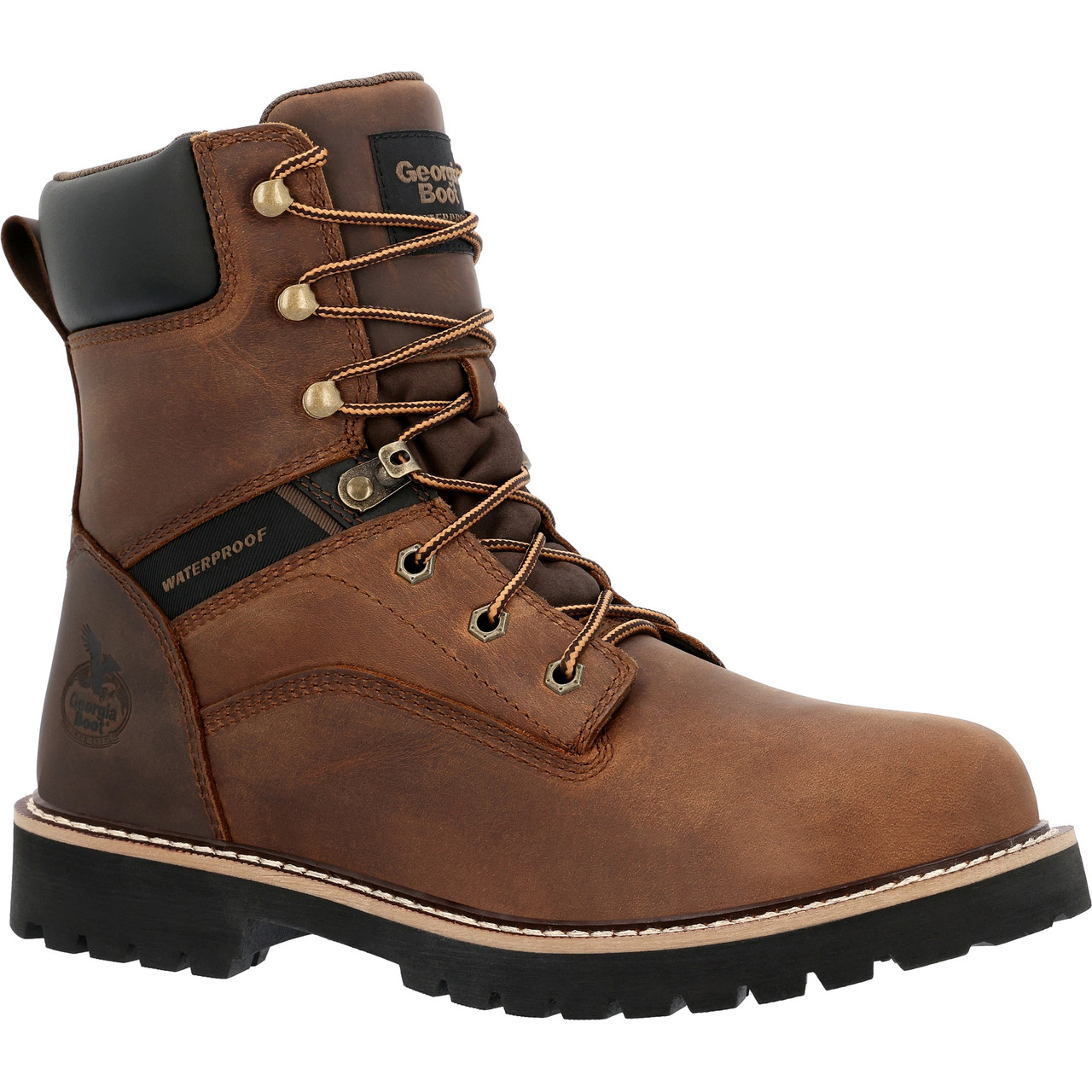GEORGIA BOOT CORE 37 STEEL TOE WATERPROOF WORK BOOTS GB00674