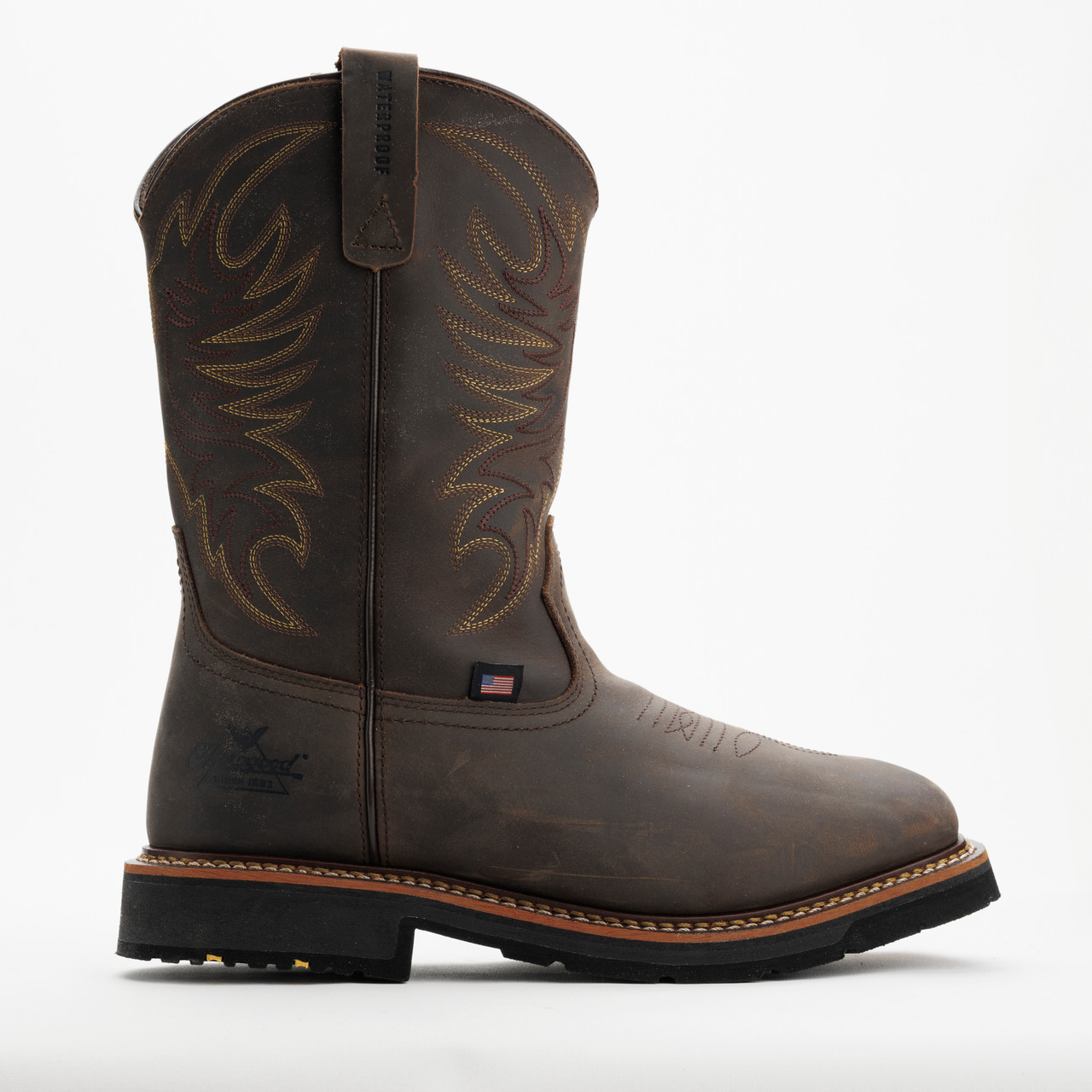 THOROGOOD WESTERN WORK WATERPROOF CRAZY HORSE 11″ WORK BOOTS 814-4337
