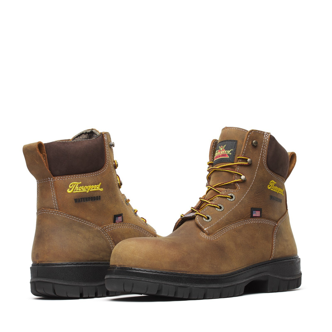 THOROGOOD GENESIS SERIES 6″ CHESTNUT NANO SAFETY TOE WATERPROOF BOOT 804-4149