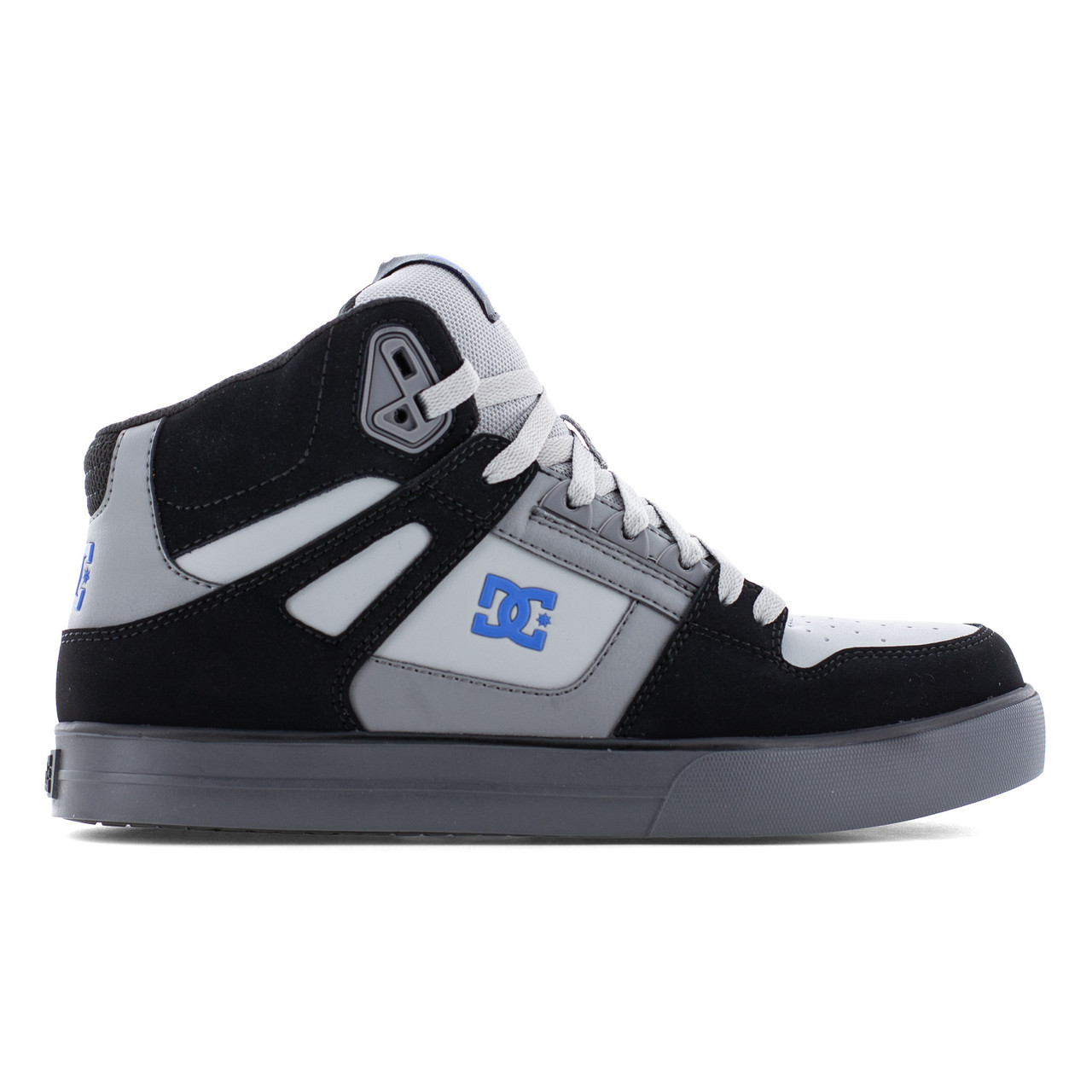 DC PURE MEN'S BLACK/GREY/BLUE WORK HIGH-TOP BOOTS DC60205