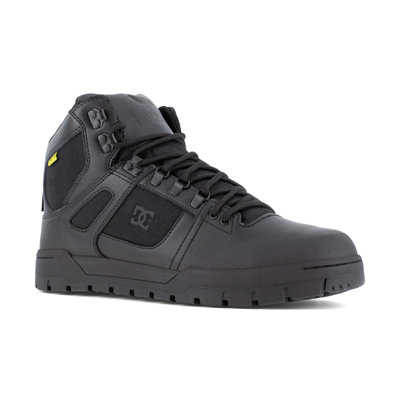 DC PURE MEN'S BLACK WATERPROOF WORK HIGH-TOP BOOTS DC60604