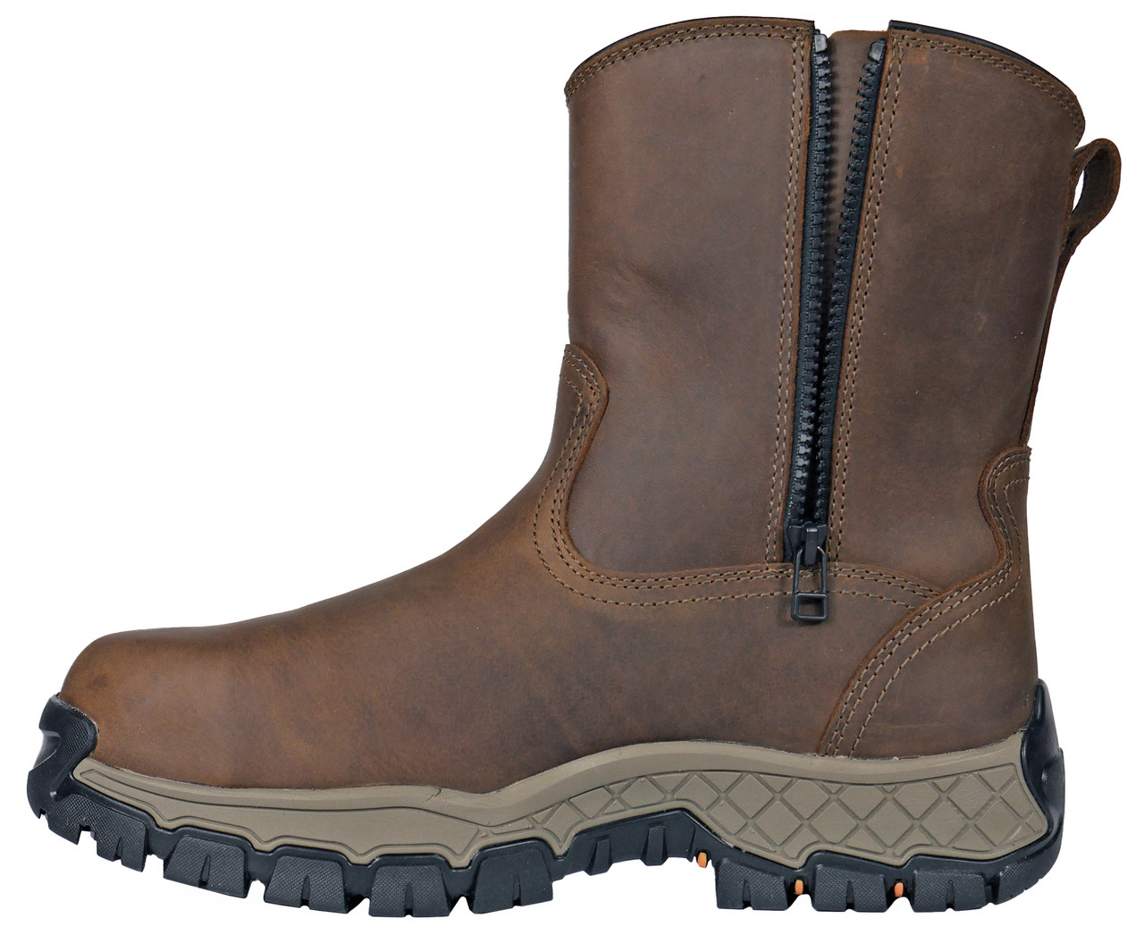 HOSS RECON SIDE ZIP BROWN MEN'S SHOES BOOTS 84012