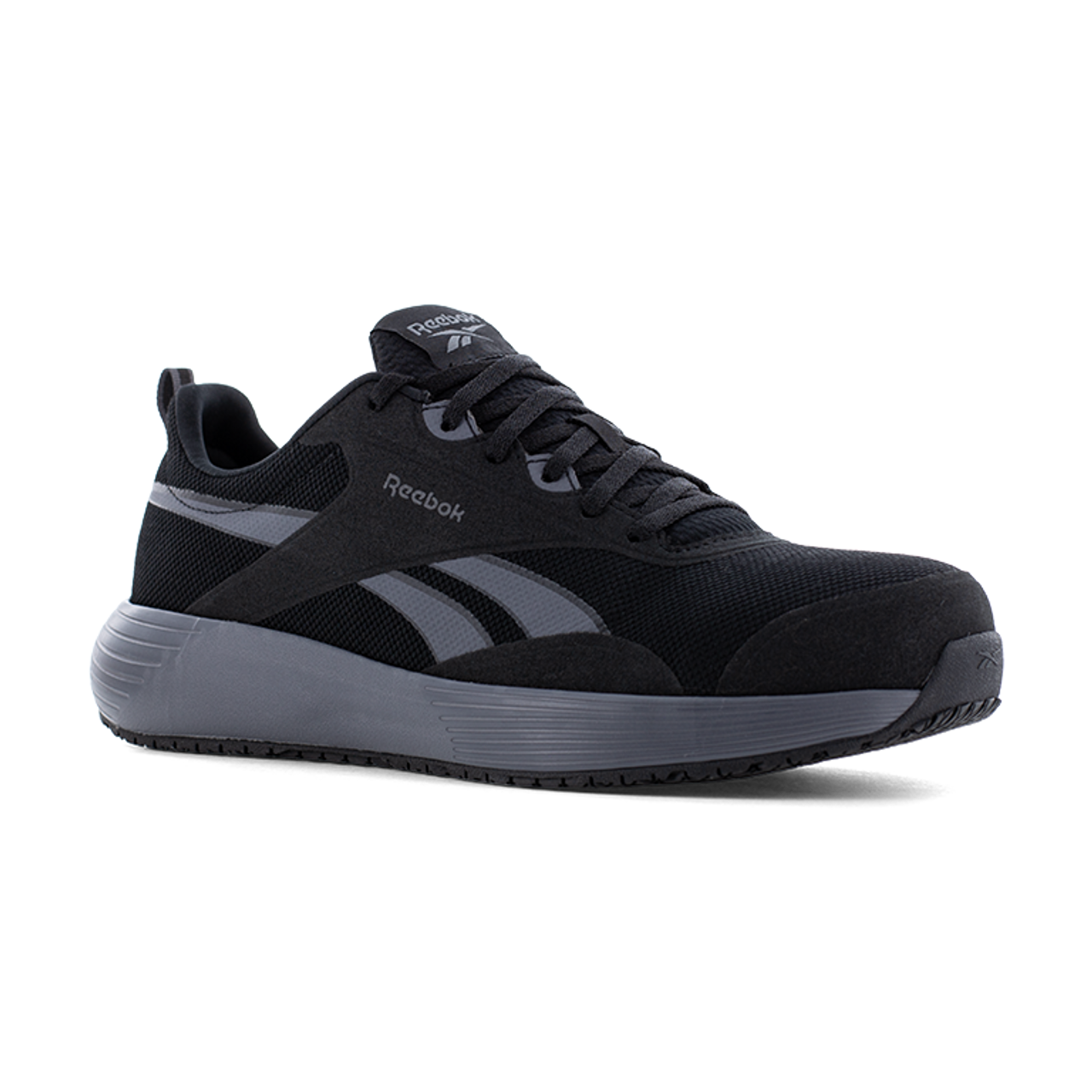 REEBOK LITE PLUS 4 WORK WOMEN'S ATHLETIC SHOE BLACK/GRAY BOOTS RB512
