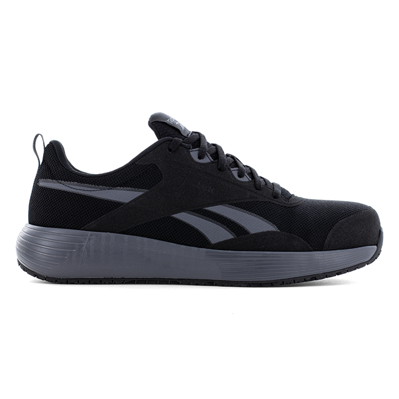 REEBOK LITE PLUS 4 WORK WOMEN'S ATHLETIC SHOE BLACK/GRAY BOOTS RB512