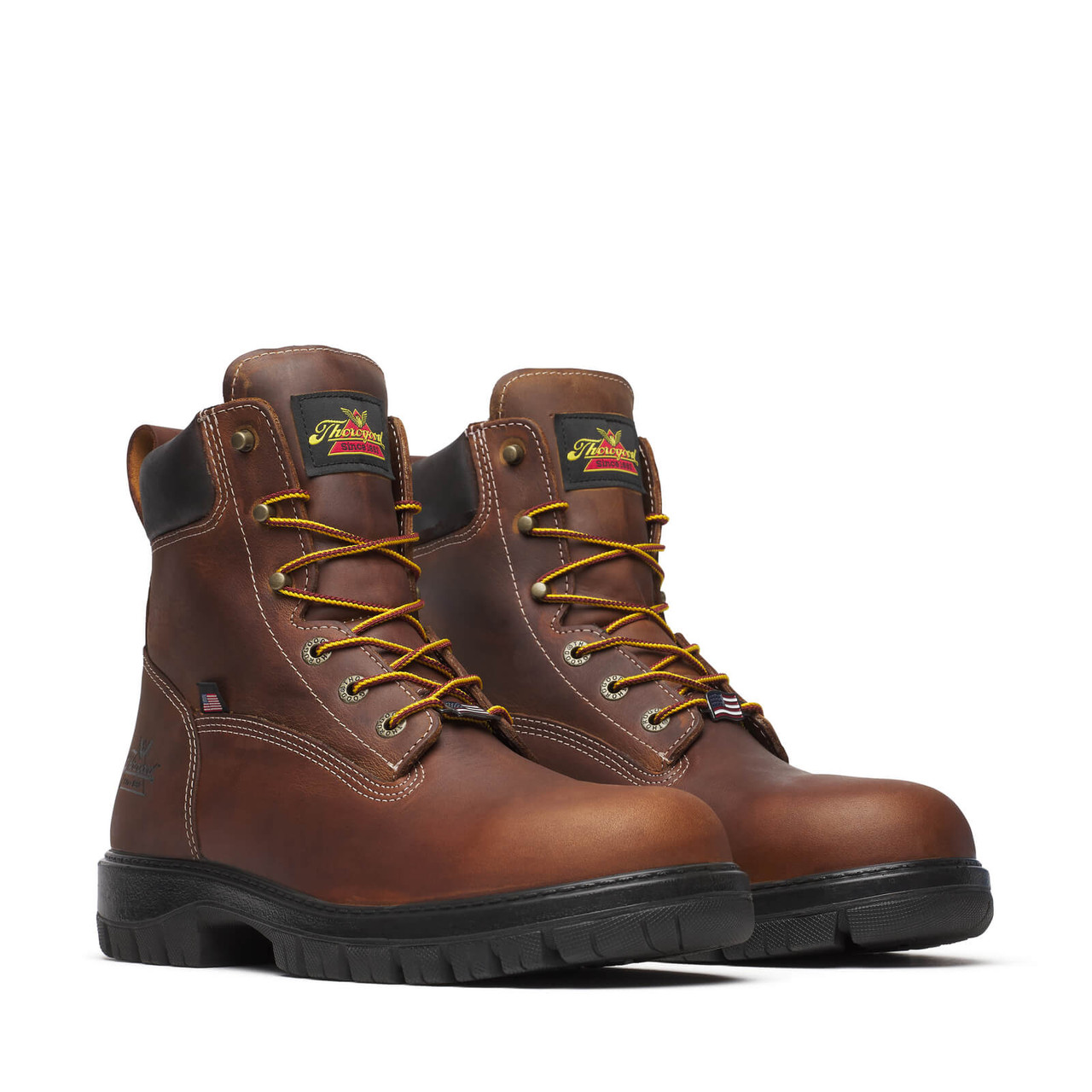 THOROGOOD GENESIS SERIES 6″ BOURBON ROUND TOE WORK BOOTS 814-4151
