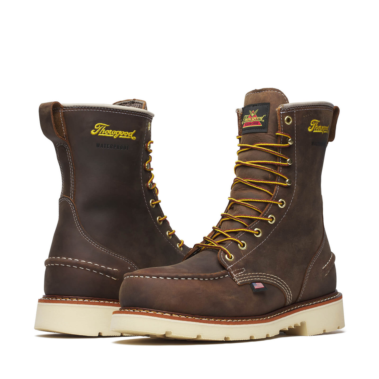 THOROGOOD 1957 SERIES WP 8″ CRAZY HORSE STEEL MOC TOE 90 BOOTS 804-3868