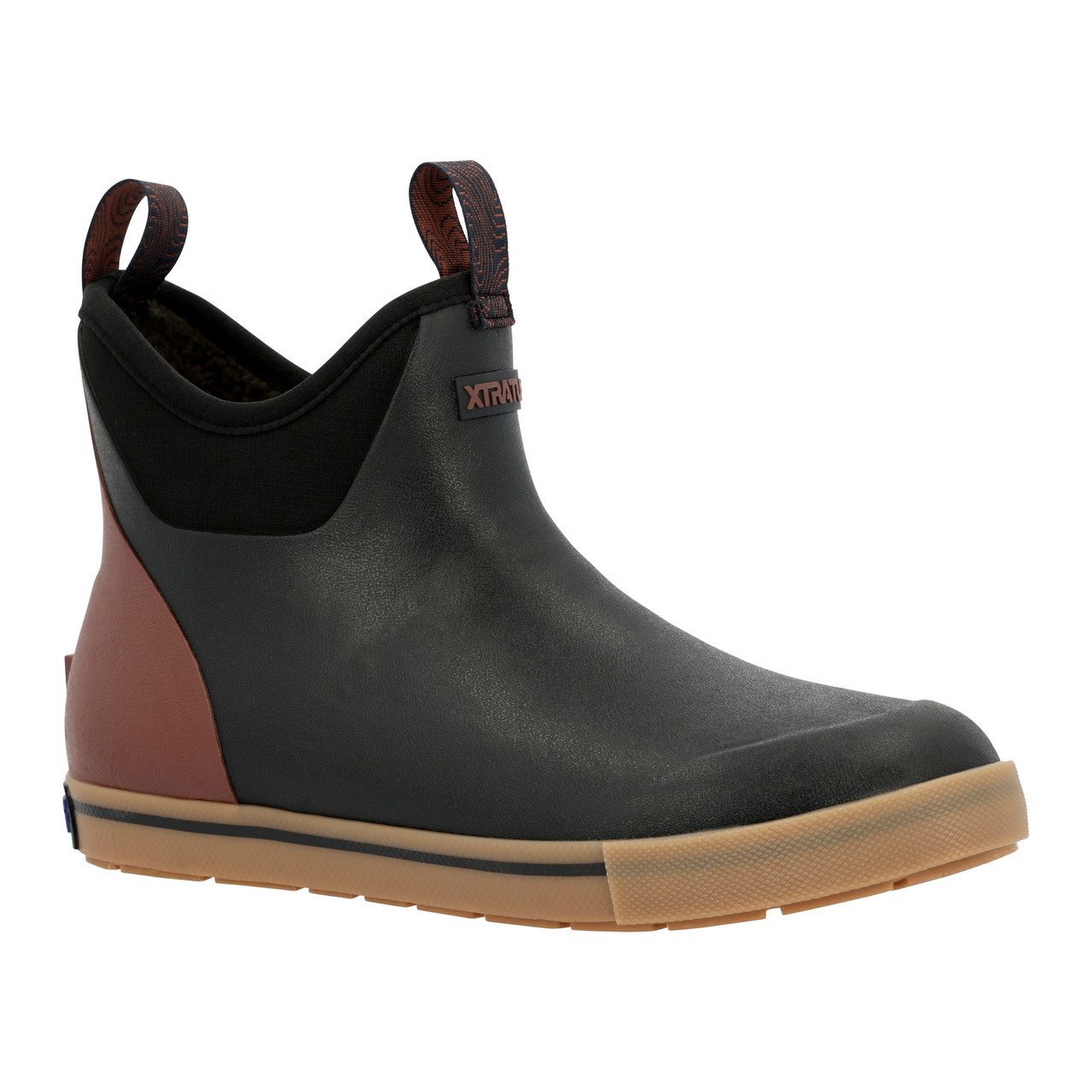 XTRATUF MEN'S 6" CAMP FLEECE LINED ANKLE DECK BOOTS XMADBC00