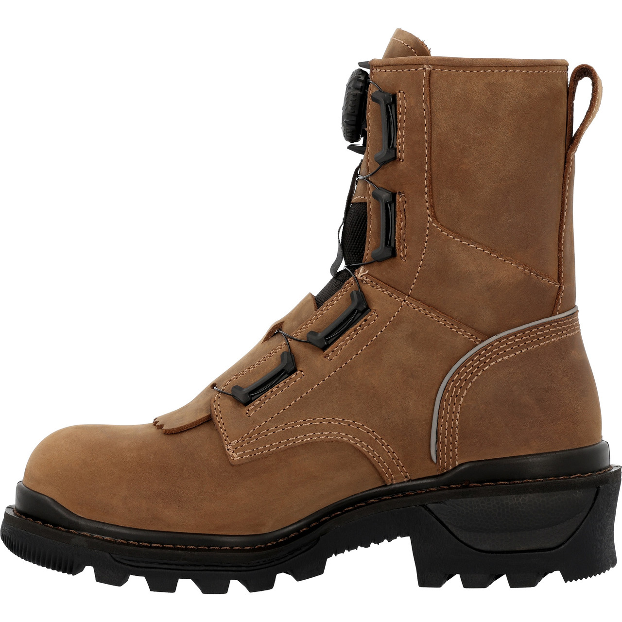 ROCKY RAMS HORN LOGGER 9 INCH SLIP RESISTANT COMPOSITE TOE WORK BOOTS RKK0509