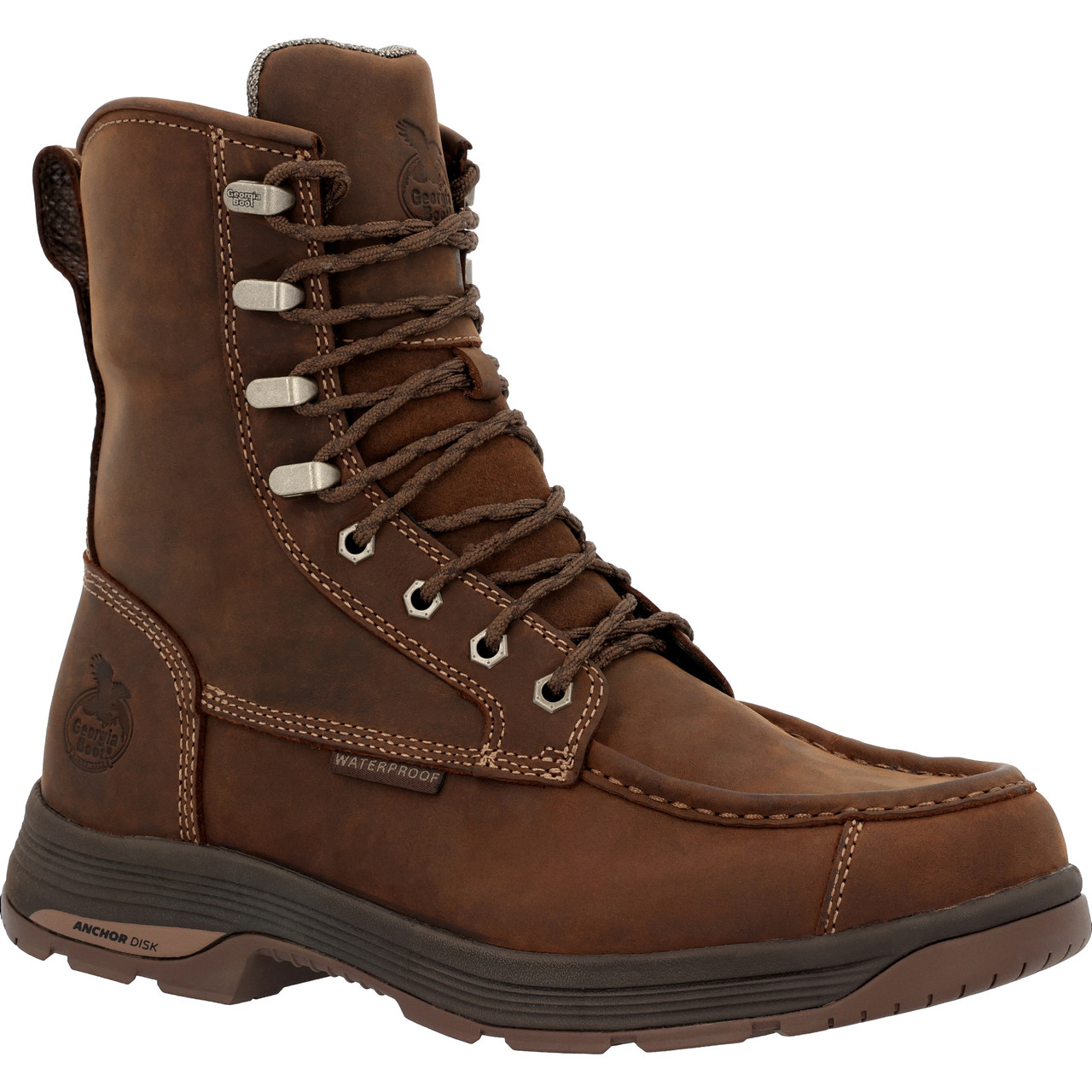GEORGIA BOOT ATHENS SUPERLYTE 8" WATERPROOF SIDE-ZIP MOC TOE WORK BOOTS GB00724 GEORGIA BOOT ATHENS SUPERLYTE 8" WATERPROOF SIDE-ZIP MOC TOE WORK BOOTS GB00724