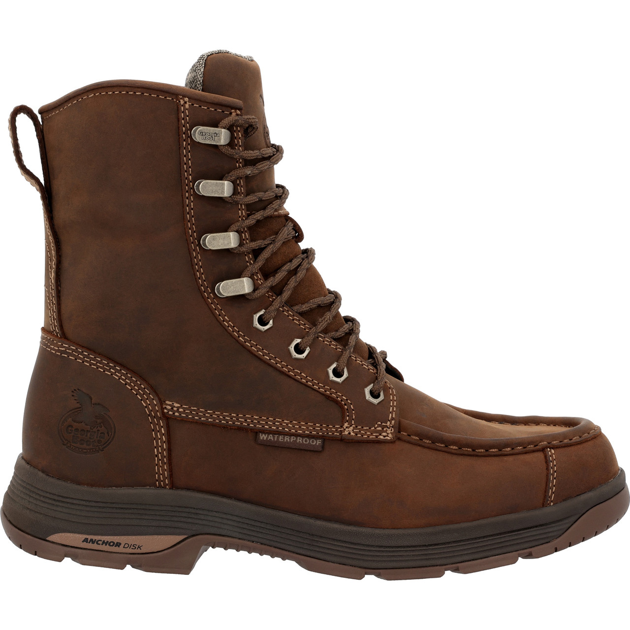 GEORGIA BOOT ATHENS SUPERLYTE 8" WATERPROOF SIDE-ZIP MOC TOE WORK BOOTS GB00724 GEORGIA BOOT ATHENS SUPERLYTE 8" WATERPROOF SIDE-ZIP MOC TOE WORK BOOTS GB00724