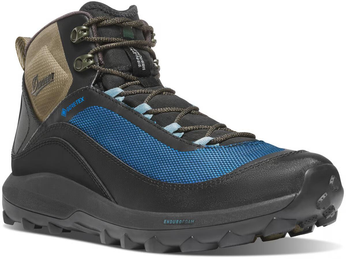 DANNER® N45 GTX MEN'S JET BLACK/IMPERIAL BLUE LIFESTYLE BOOTS 32882