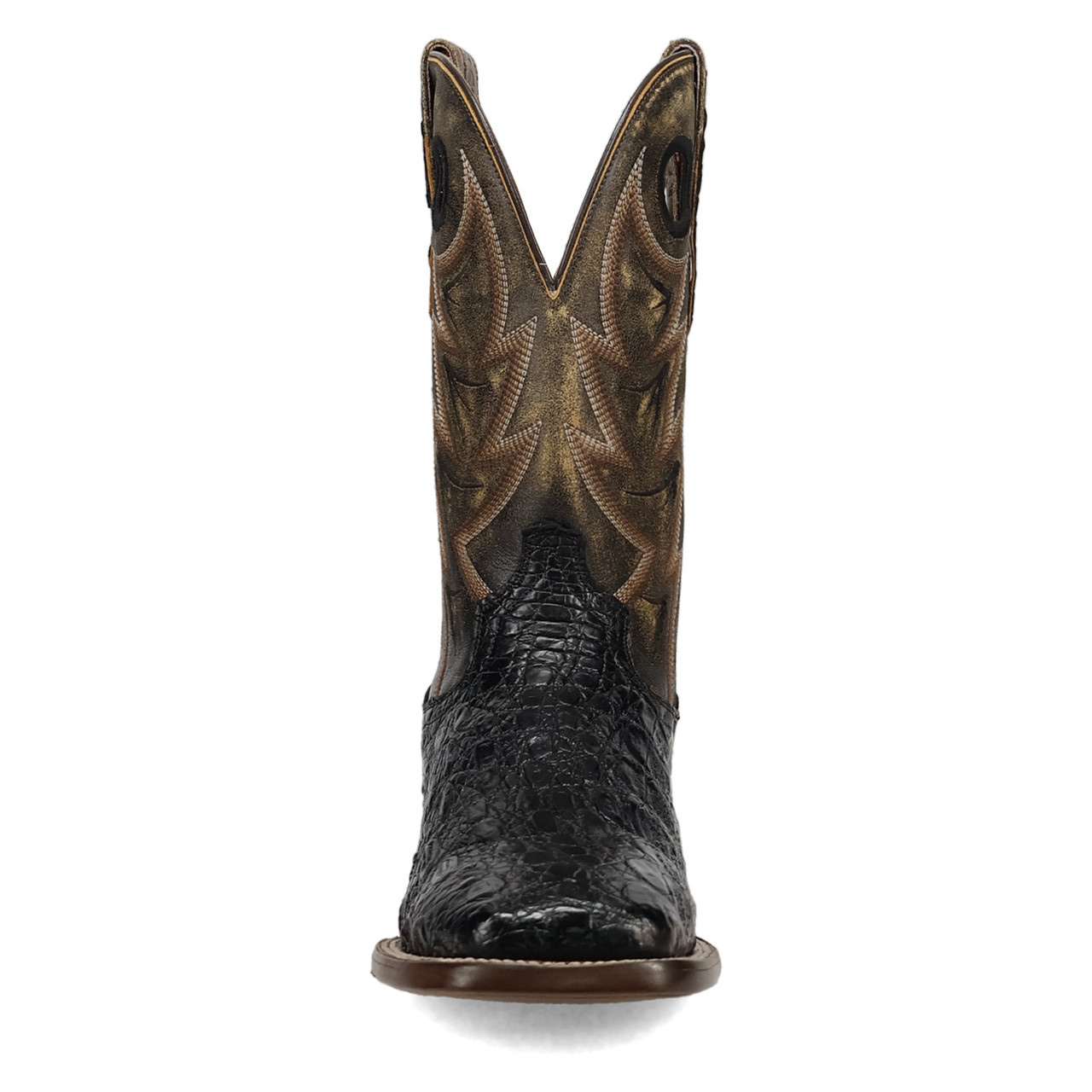 DAN POST MARSH CAIMAN BLACK/YELLOW MEN'S COWBOY BOOTS DP5240