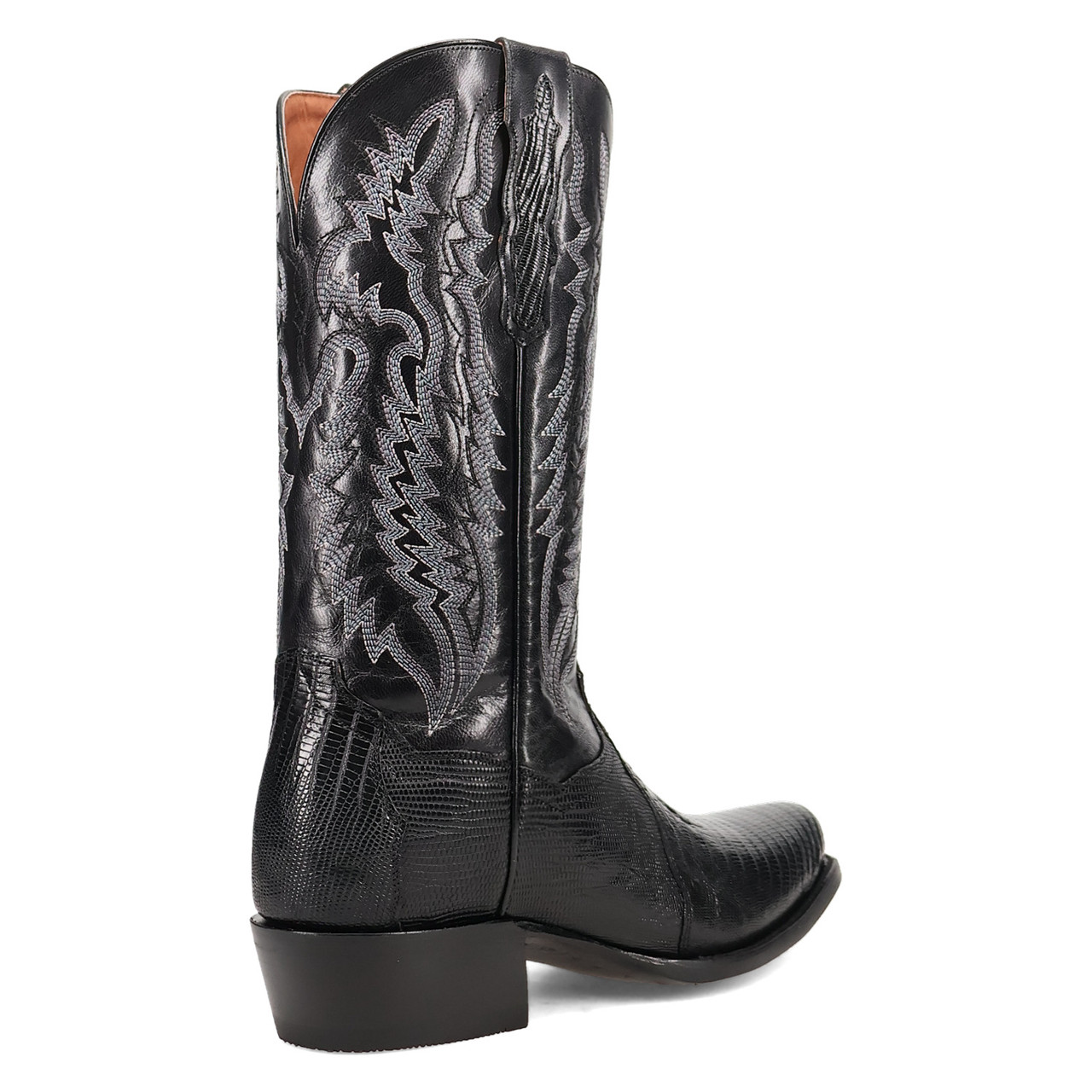 DAN POST RINGOLD LIZARD BLACK MEN'S COWBOY BOOTS DP7038