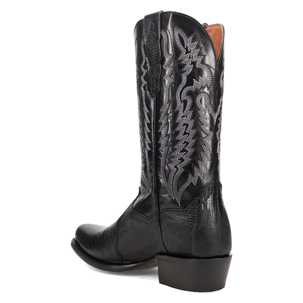 DAN POST RINGOLD LIZARD BLACK MEN'S COWBOY BOOTS DP7038
