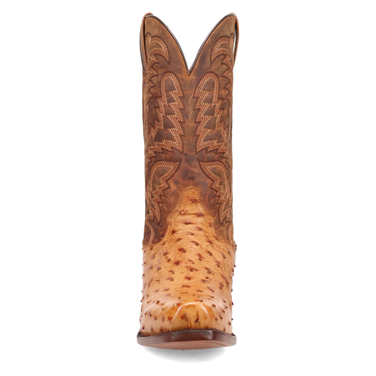 DAN POST MARCO FULL QUILL OSTRICH SADDLE MEN'S COWBOY BOOTS DP7064