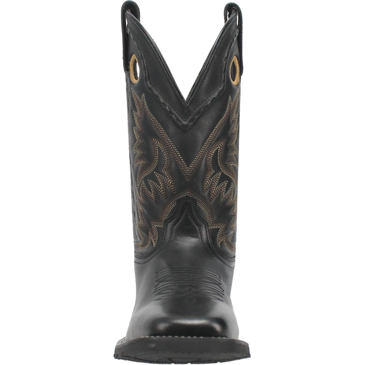 LAREDO KANE LEATHER BLACK MEN'S WESTERN COWBOY BOOTS 7710