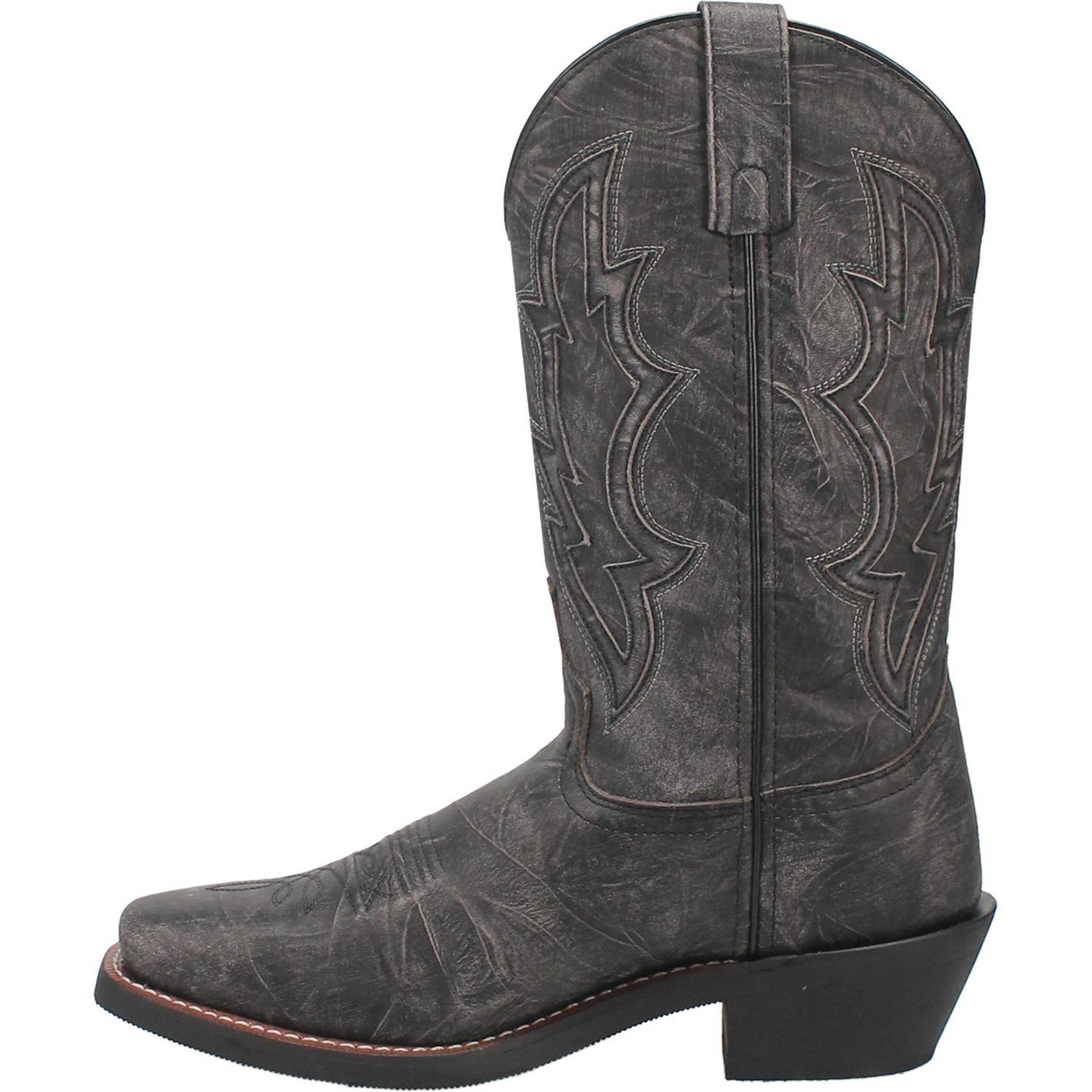 LAREDO JESSCO LEATHER  BLACK MEN'S WESTERN BOOTS 68557