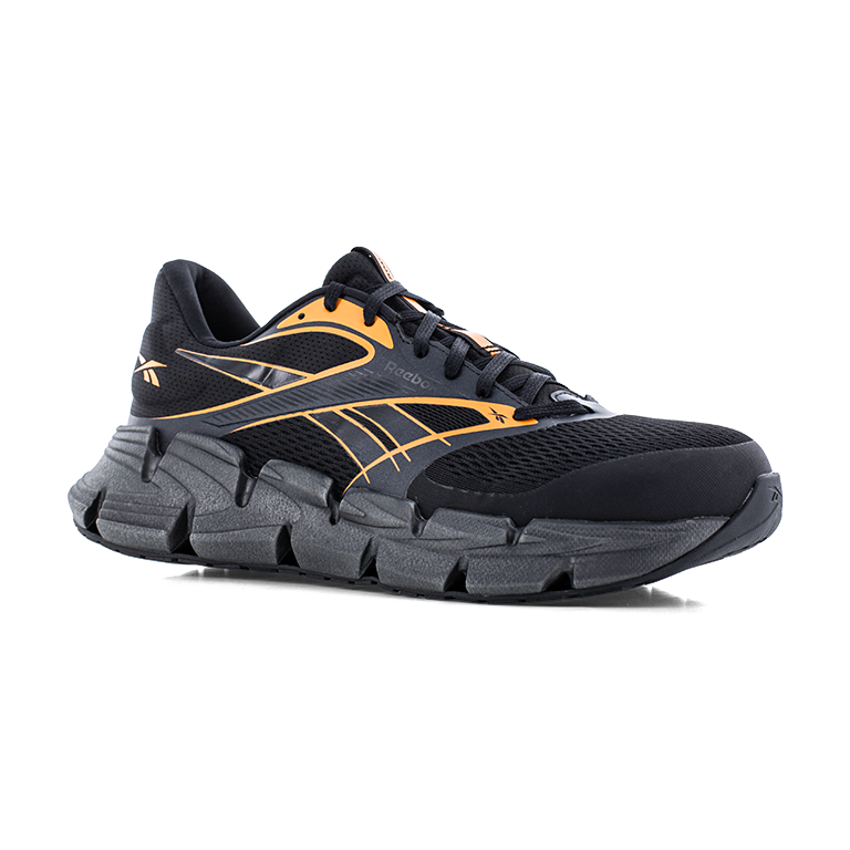 REEBOK FLOATZIG 2 WORK MEN'S ATHLETIC SHOE BLACK/ORANGE BOOTS RB3044