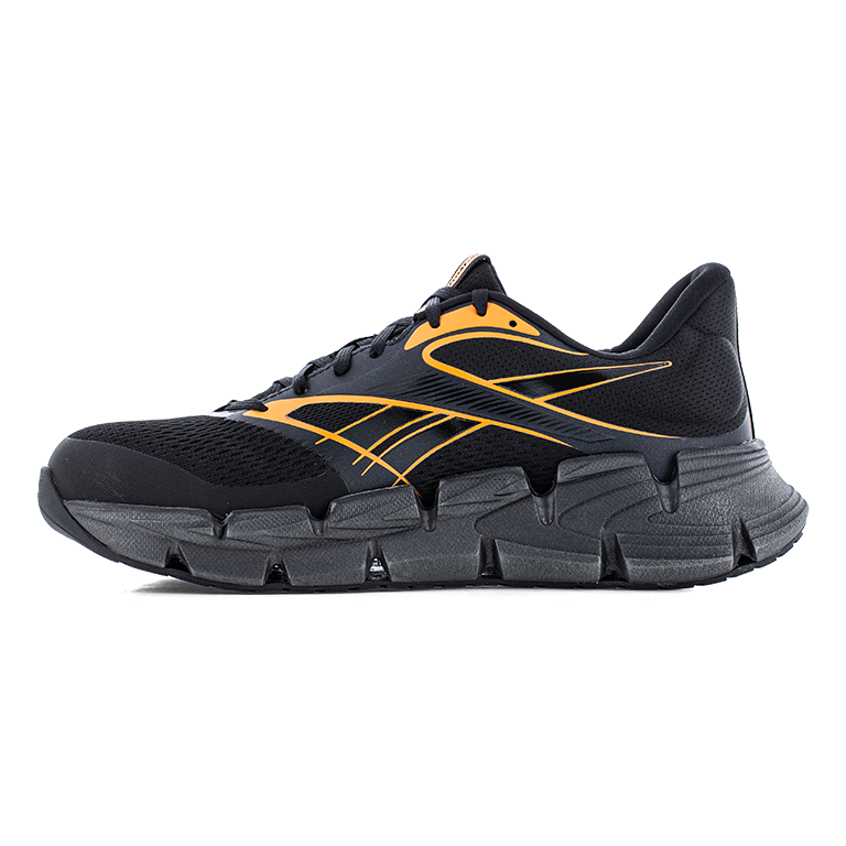 REEBOK FLOATZIG 2 WORK MEN'S ATHLETIC SHOE BLACK/ORANGE BOOTS RB3044
