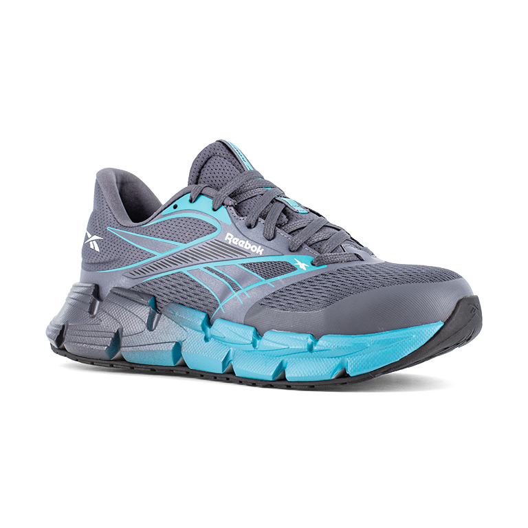REEBOK FLOATZIG 2 WORK WOMEN'S ATHLETIC SHOE DARK GRAY/BLUE BOOTS RB133