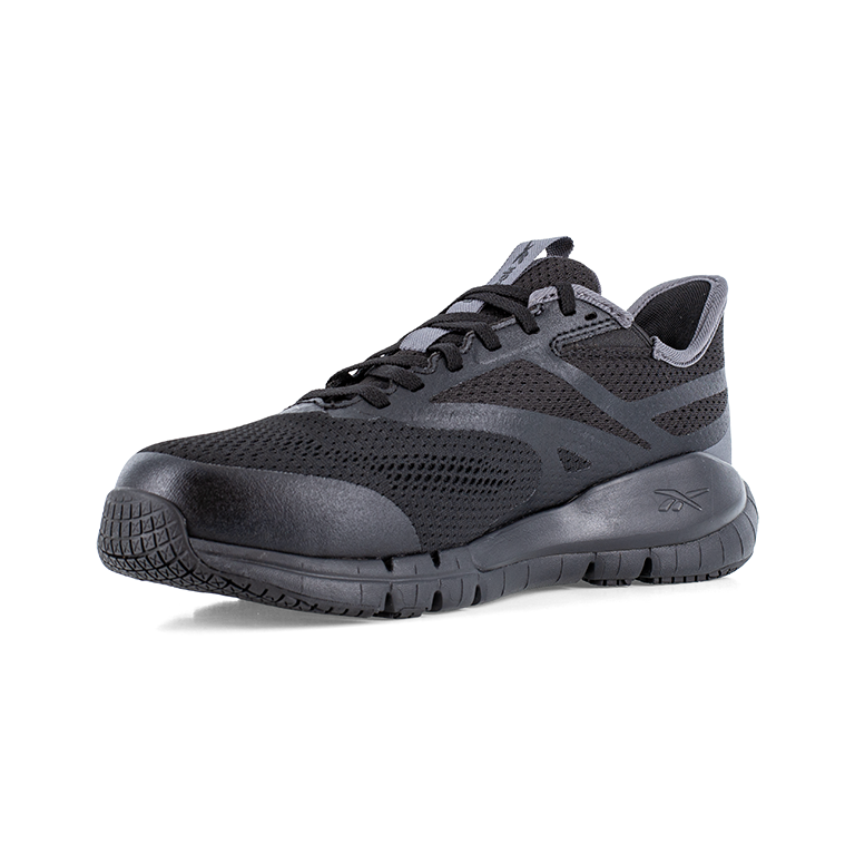 REEBOK FLEX TRAINER WORK MEN'S ATHLETIC SHOE BLACK/GRAY BOOTS RB5121