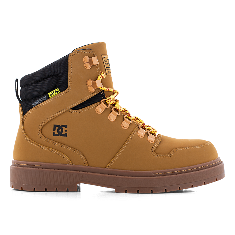 DC PEARY TR WORK MEN'S WHEAT WATERPROOF INTERNAL MET GUARD BOOTS DC60901