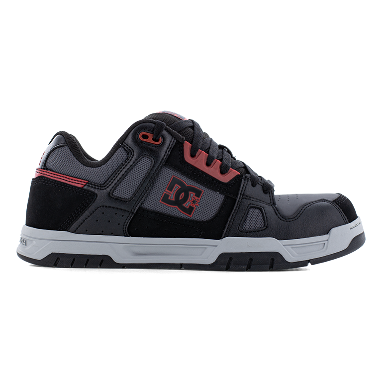 DC STAG WORK MEN'S BLACK/GRAY/RED SHOE BOOTS DC60503