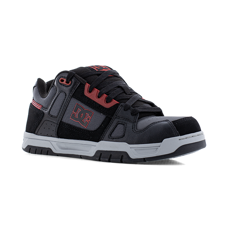 DC STAG WORK MEN'S BLACK/GRAY/RED SHOE BOOTS DC60503