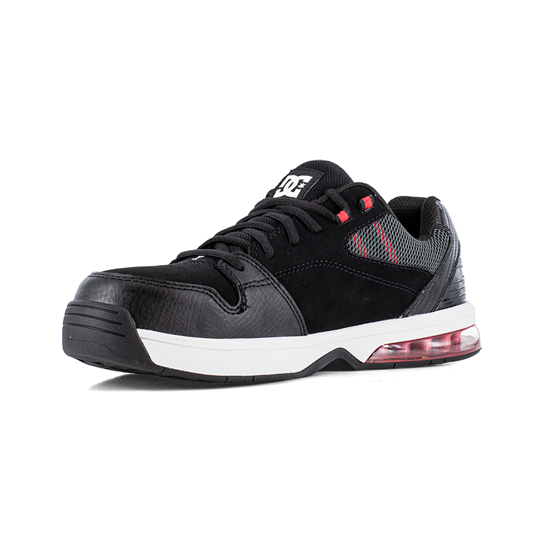 DC VERSATILE WORK MEN'S BLACK/WHITE/RED SHOE BOOTS DC60803