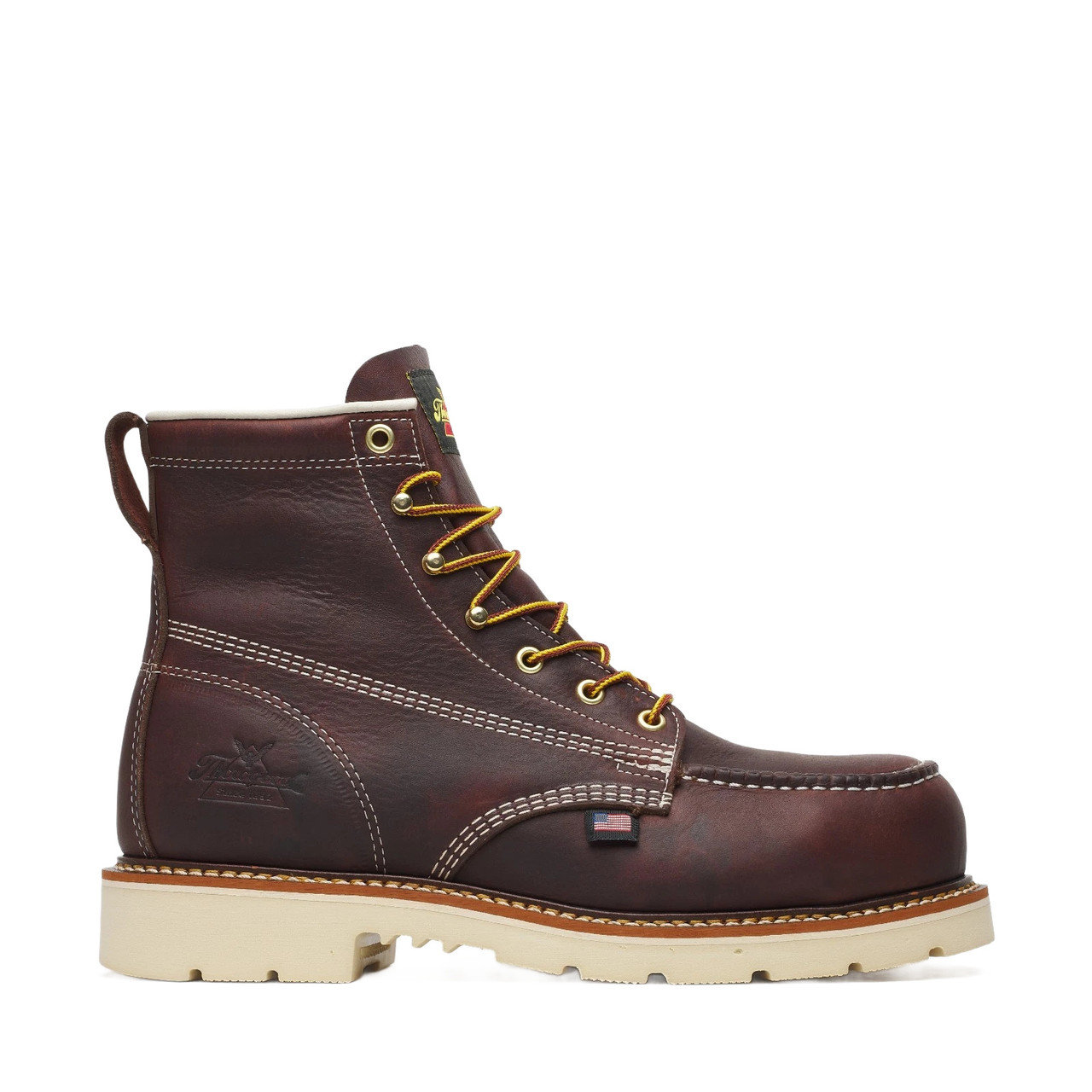 THOROGOOD 6" AMERICAN LEGACY NANO MOC TOE LEATHER MEN'S WORK BOOTS 804-6110