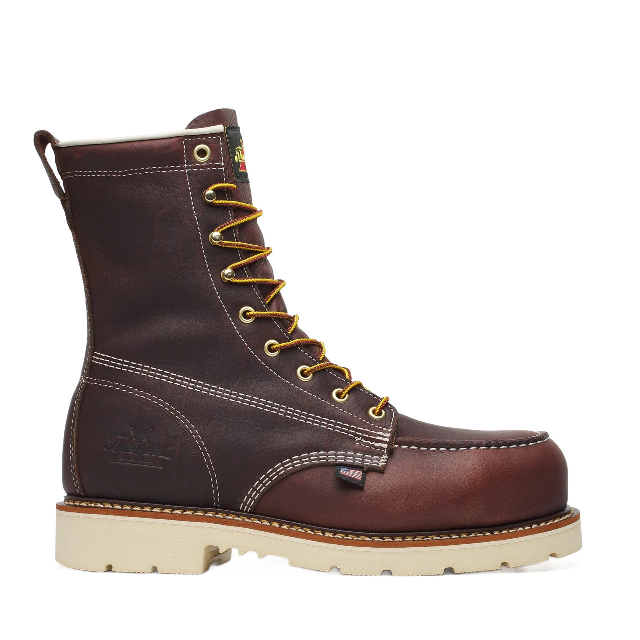 THOROGOOD 8" AMERICAN LEGACY NANO MOC TOE LEATHER MEN'S WORK BOOTS 804-6210