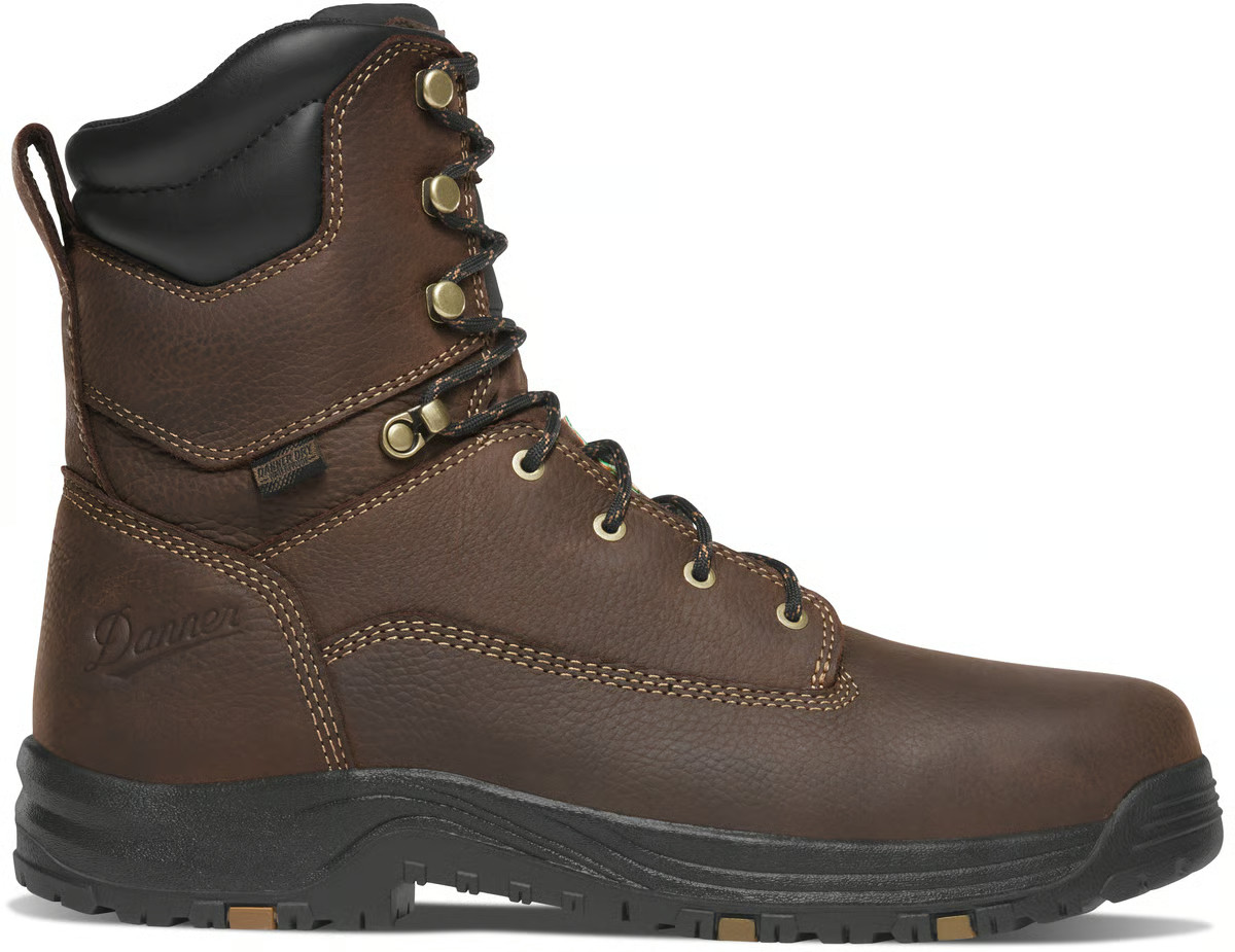 DANNER® CALIPER CSA MEN'S 8" BROWN ALUMINUM TOE WORK BOOTS 19463
