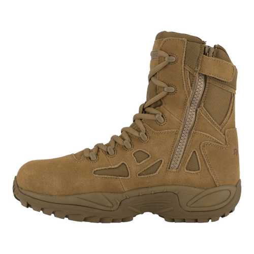 REEBOK COYOTE 8" STEALTH BOOT SIDE ZIP COMP TOE BOOTS RB8850