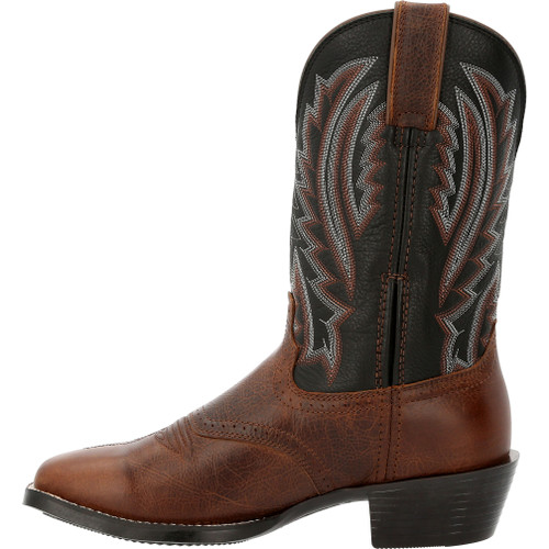 DURANGO® WESTWARD™ DARK CHESTNUT & BLACK ONYX WESTERN BOOTS DDB0351