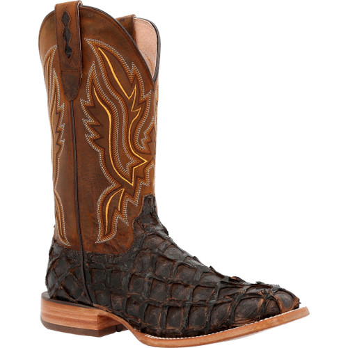 DURANGO® PREMIUM EXOTICS™ DARK BROWN PIRARUCU WESTERN BOOTS DDB0380