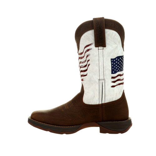 LADY REBEL™ BY DURANGO® WOMEN'S DISTRESSED FLAG EMBROIDERY WESTERN BOOTS DRD0394