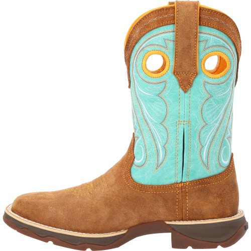 LADY REBEL™ BY DURANGO® WOMEN'S DUSTY BROWN & SKY BLUE BOOTS DRD0425