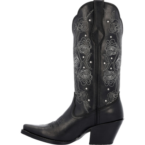 CRUSH BY DURANGO WOMEN’S BLACK ROSEWOOD WESTERN BOOTS DRD0452