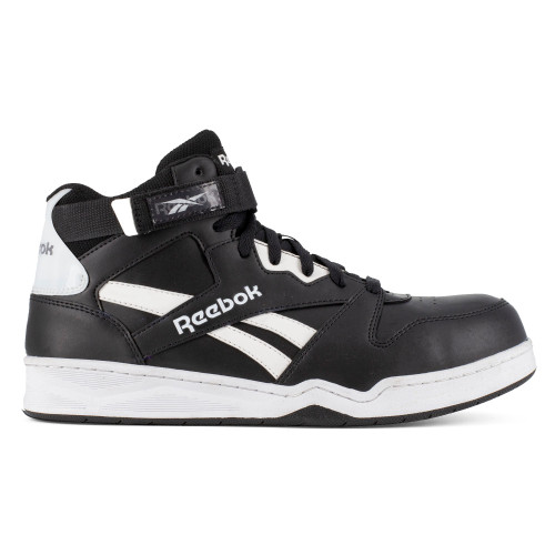 REEBOK BB4500 WORK MEN'S HIGH TOP SNEAKER BLACK/WHITE BOOTS RB4194