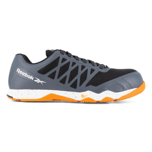 REEBOK SPEED TR WORK MEN'S ATHLETIC SHOE GREY/ORANGE BOOTS RB4453