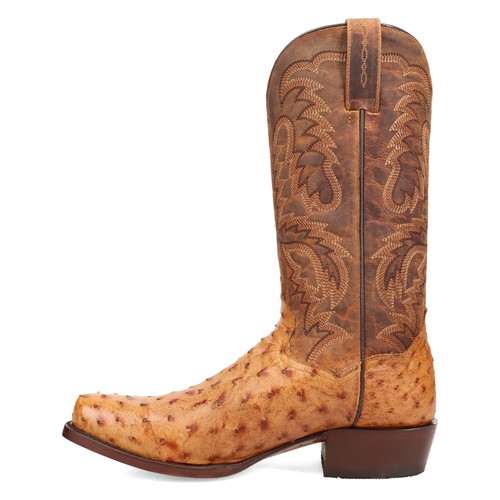 DAN POST MARCO FULL QUILL OSTRICH SADDLE MEN'S COWBOY BOOTS DP7064