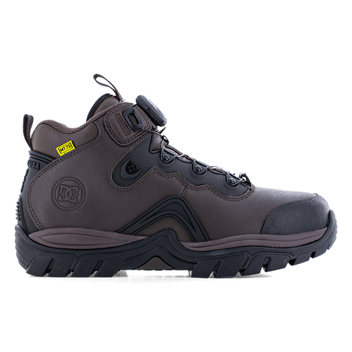 DC NAVIGATOR WORK MEN'S BROWN/BLACK HIGH TOP BOA® FIT SYSTEM BOOTS DC60703